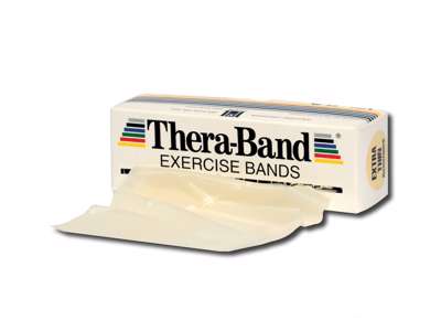 Träningsband 5,5 m från TheraBand, Beige/Vit