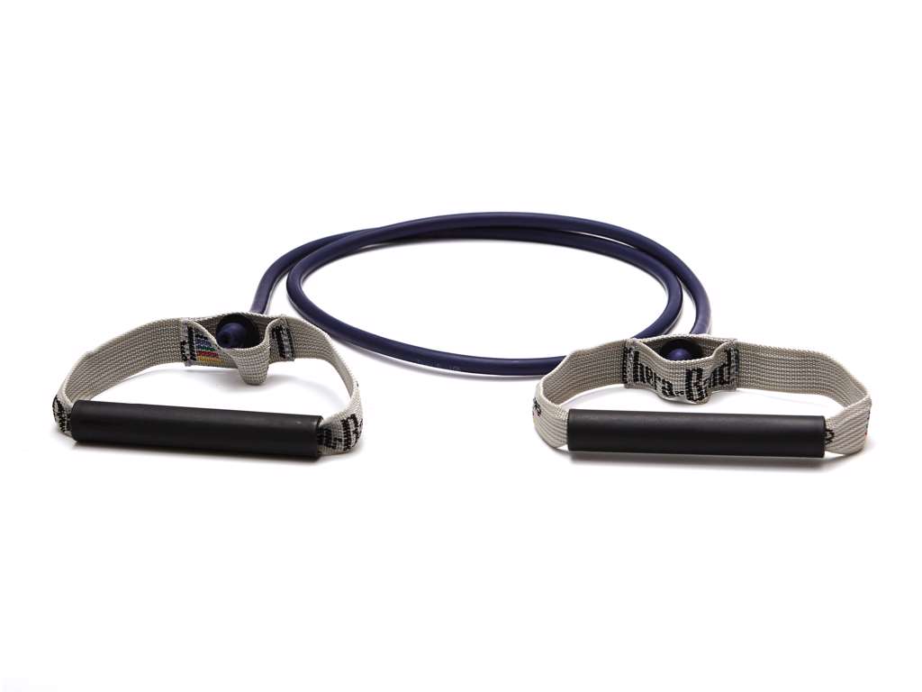 TheraBand Bodytrainer, blå, plasthandtag.