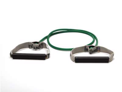 TheraBand Bodytrainer, grön, plasthandtag.